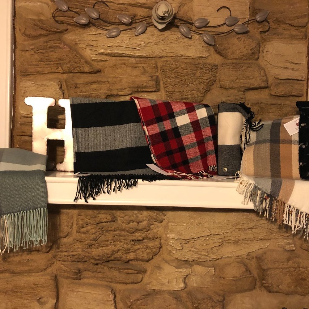 Her Fringed Scarves  & Wraps  NWT